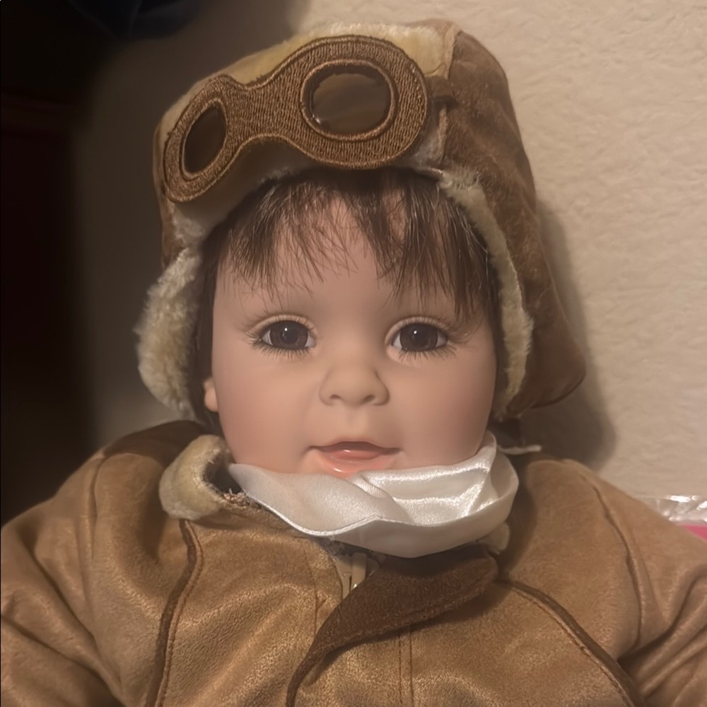 Adorable Aviator Doll Adora with Brown Outfit
